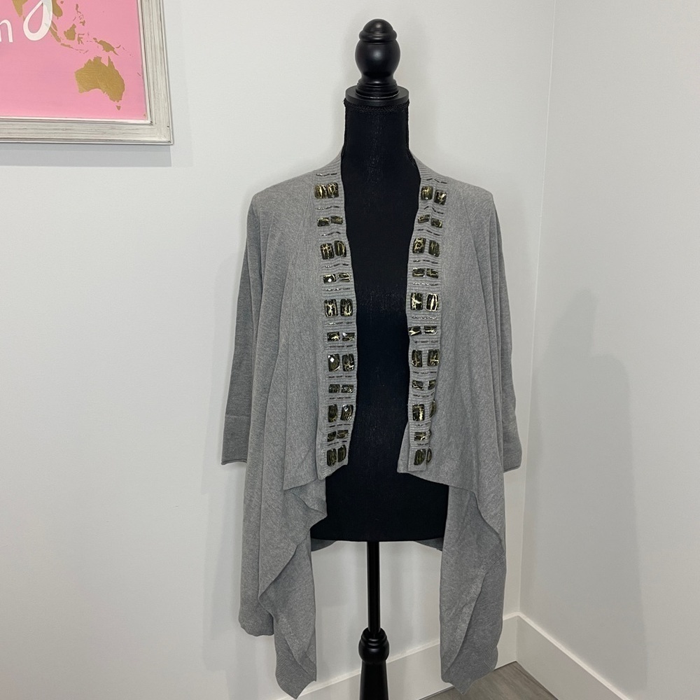 Alberto Makali Gray Stones Cardigan